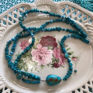Sterling Thailand Turquoise Necklace
